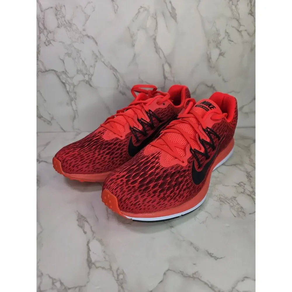 Nike Men's 10 Crimson Air Zoom Winflo 5 Red Trainer Athletic Sneakers AA7406-600